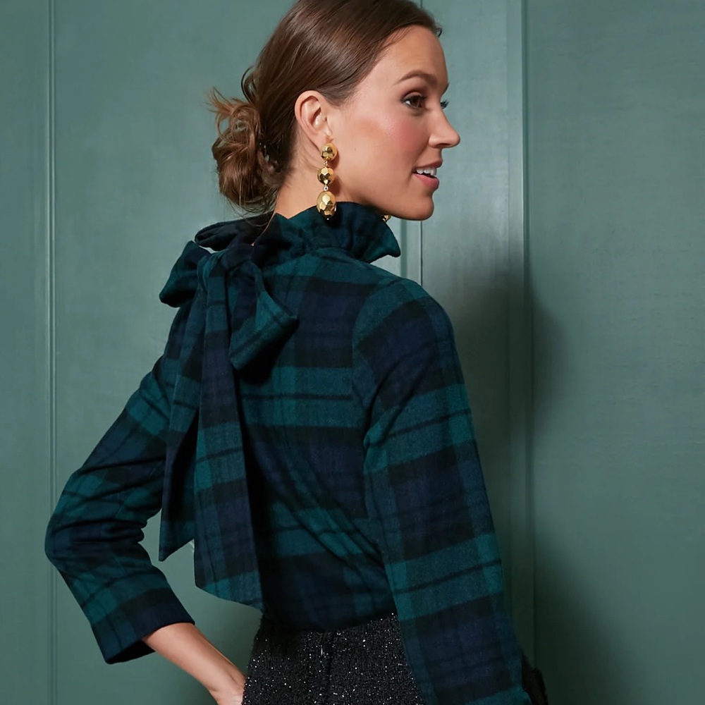 Tuckernuck Blackwatch Plaid Faye Blouse